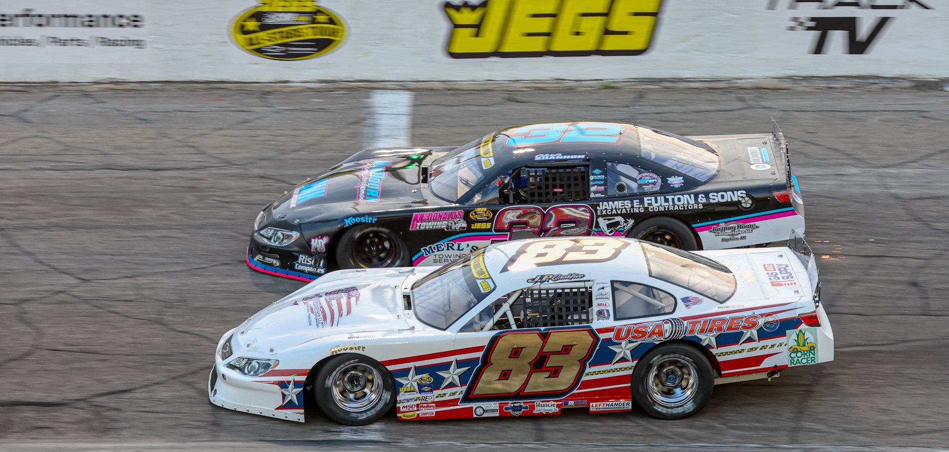 KMR 125 for the CRA All Star Series at $15,000 to Win. Techworks Trailers Rabers Street Stock Rumble $5,000 to Win.