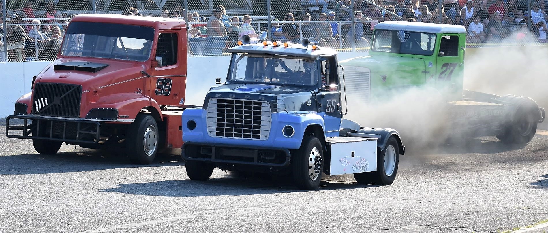 Semi-Truck Racing!  SS, FWD & ZOO Stock all $1,000 to win PLUS Crown Vics!